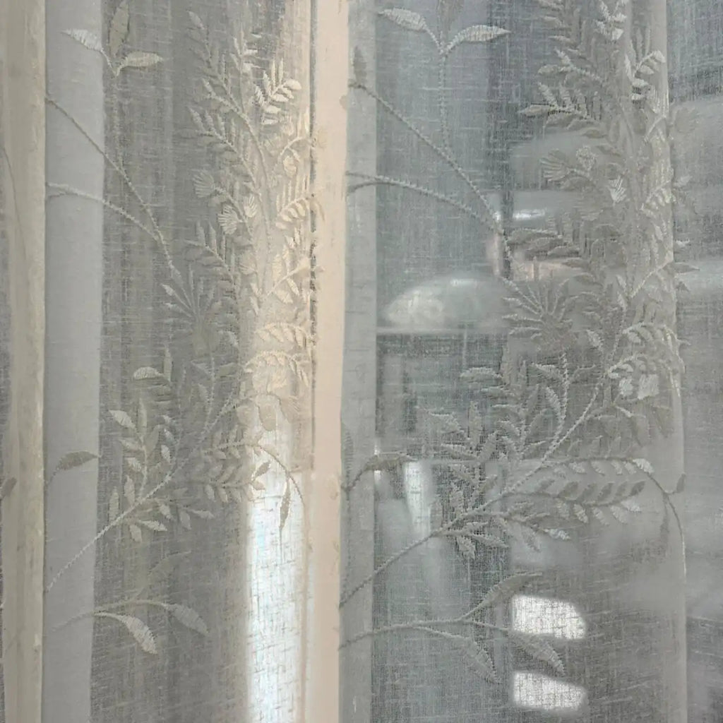 Premium Embroidered Sheer Curtain