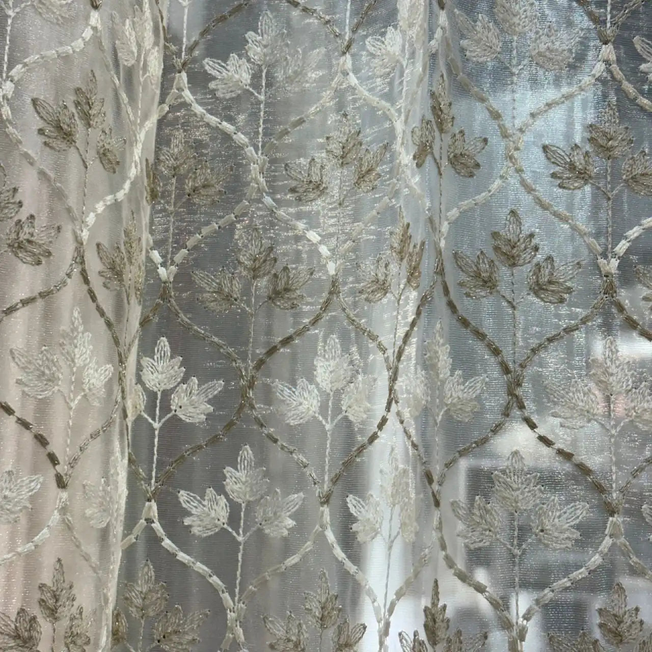 Premium Embroidered Sheer Curtain