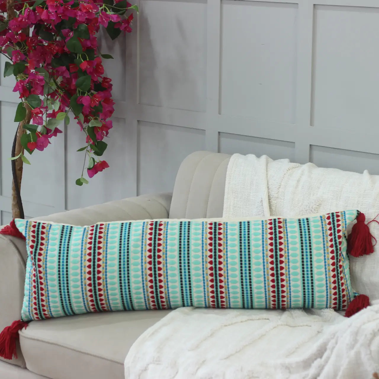 Jacquard Lumbar Cover