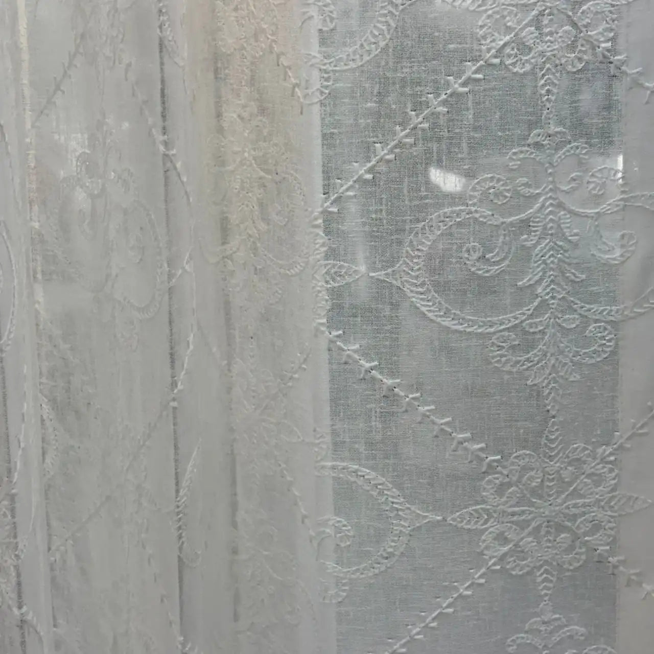 Premium Embroidered Sheer Curtain