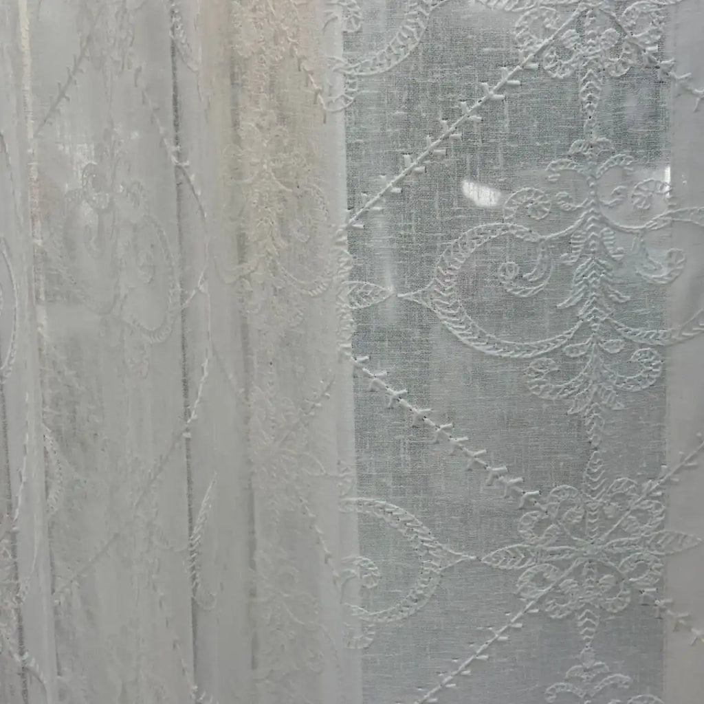 Premium Embroidered Sheer Curtain
