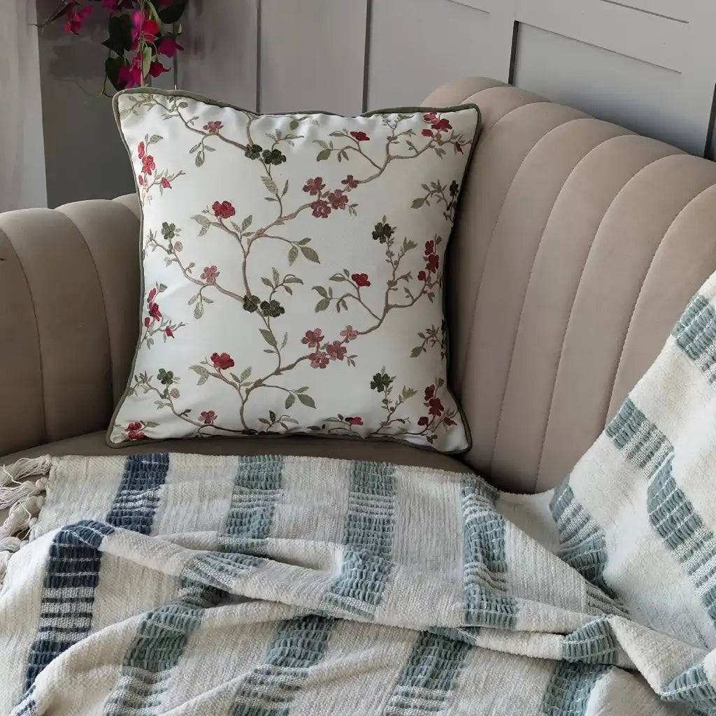 Embroidered Cushion Cover