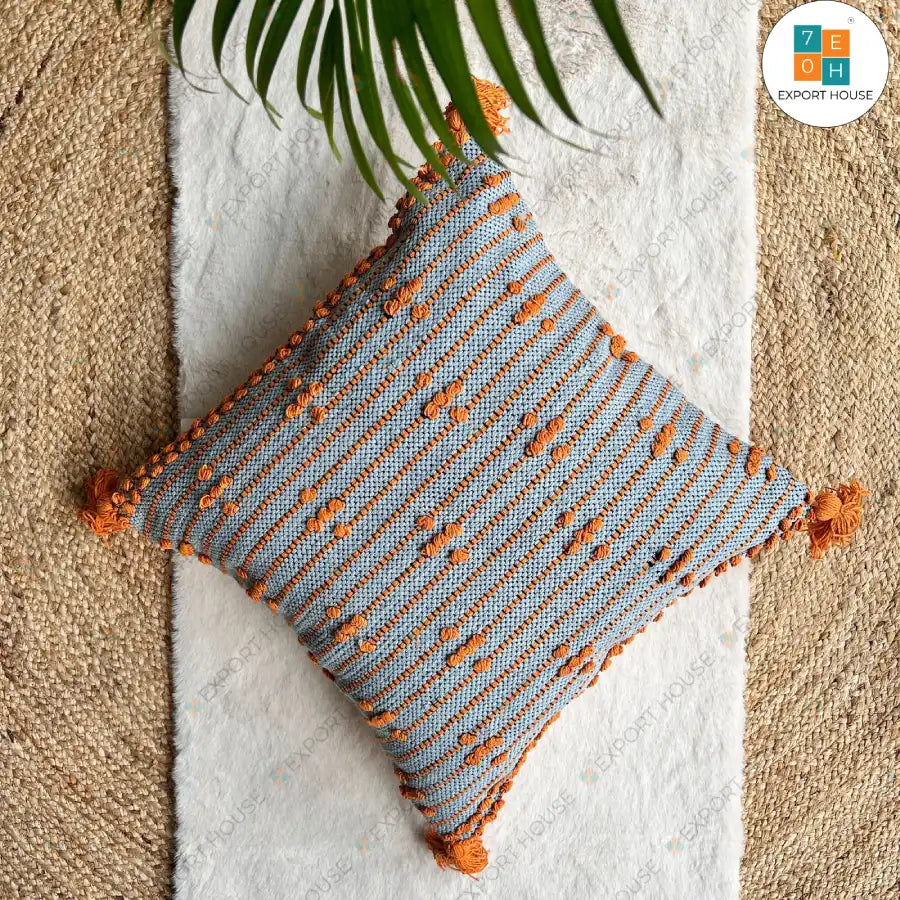 Export House Cotton Boho Cushion Cover -  Size:50cm X 50cm (20" X 20")