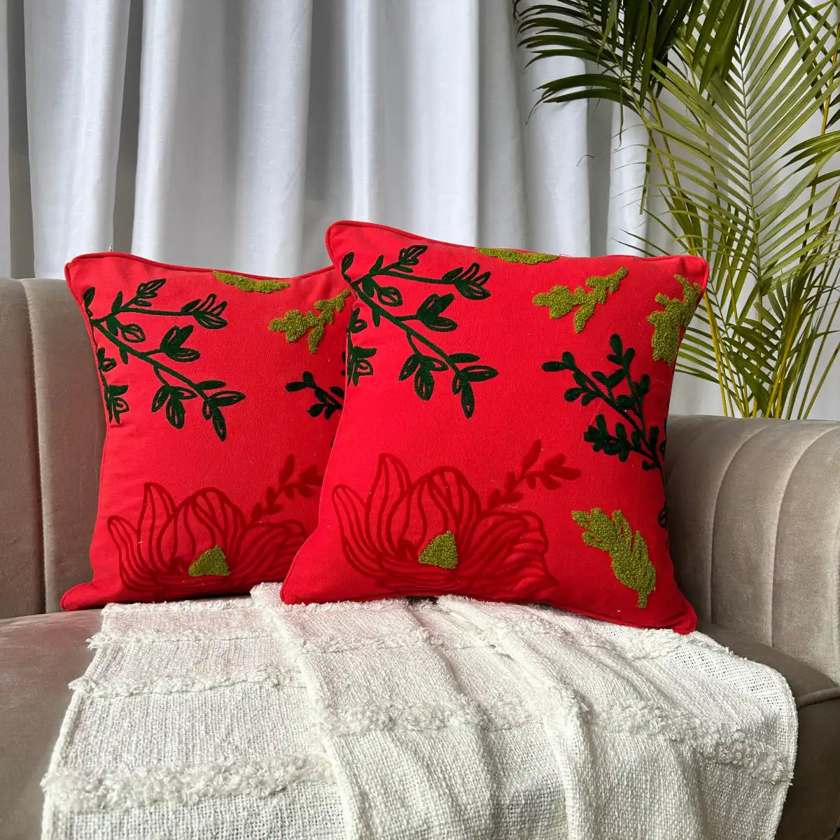 Elevate Your Sofa Decor with Exquisite Aari Work Cushion Covers - Export House