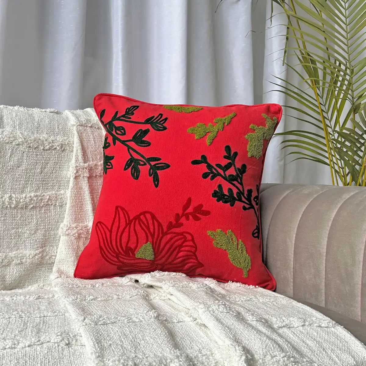 Elevate Your Sofa Decor with Exquisite Aari Work Cushion Covers - Export House