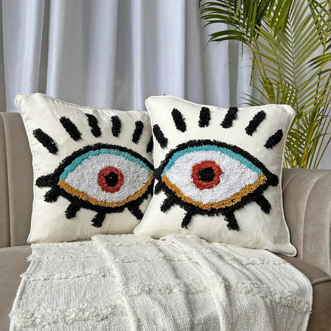 Evil Eye sentinel - Tufted Premium Cushion Cover