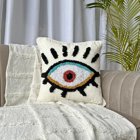 Evil Eye sentinel - Tufted Premium Cushion Cover