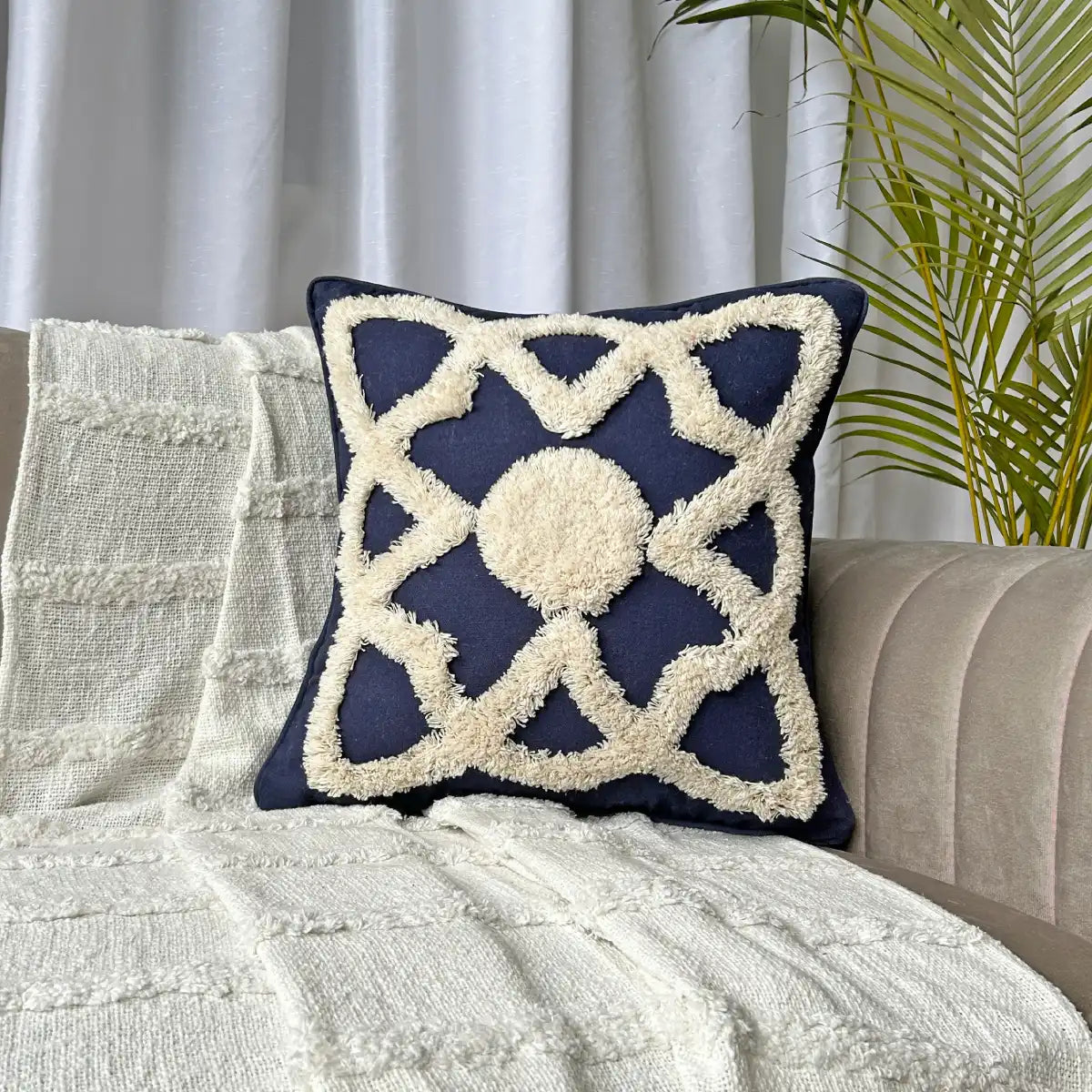 Midnight sky - Tufted Premium Cushion Cover