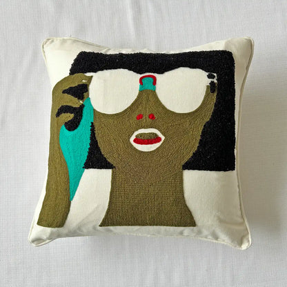 Lady in shades - Cushion cover