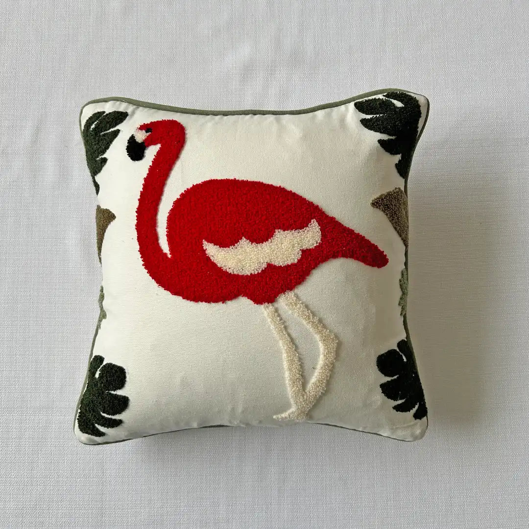 Flamingo fantasy - Premium Cushion Cover