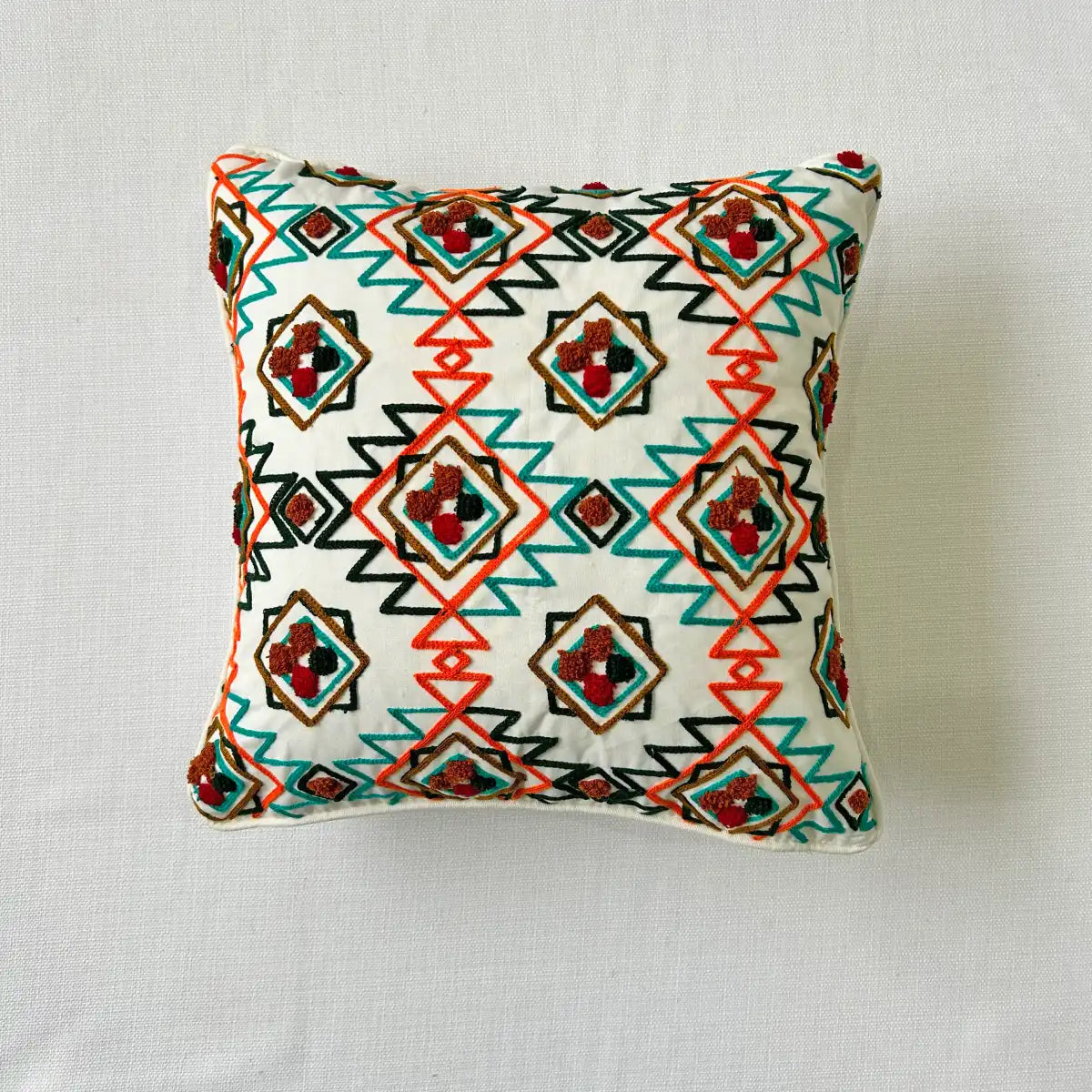 Exotic jaipur - Cotton Cushion Cover, Embroidered