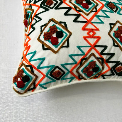 Exotic jaipur - Cotton Cushion Cover, Embroidered