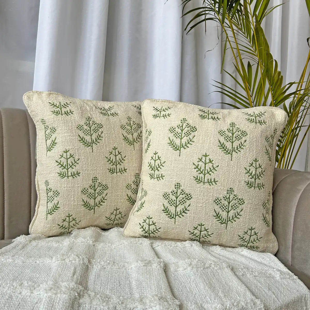 Botanical Bliss - Premium Cushion Cover