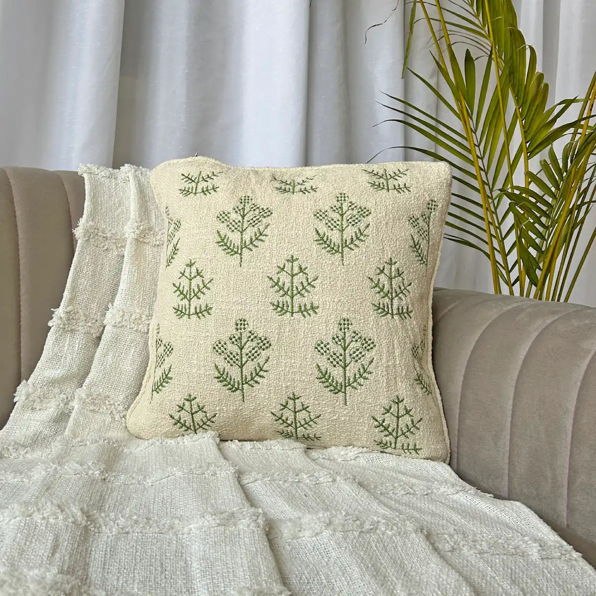 Botanical Bliss - Premium Cushion Cover