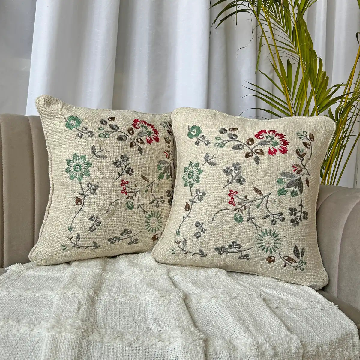 Floral fantasy - Premium Cushion Cover