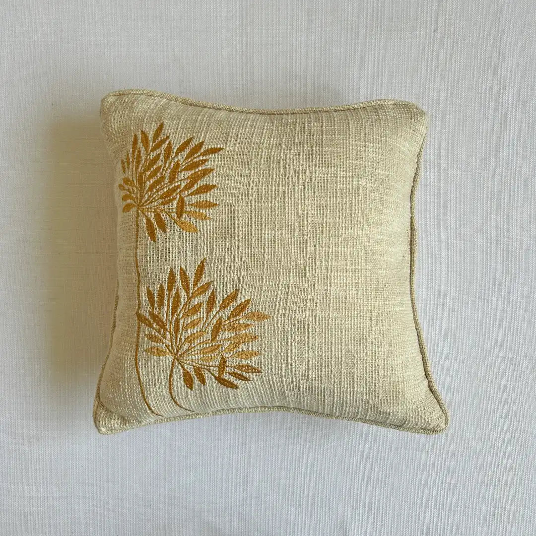 Enhance your interior design with our embroidered cotton cushion cover, sized 16x16 inches. Made from premium cotton fabric, it adds style and comfort to your space. Explore Export House exquisite collection today!