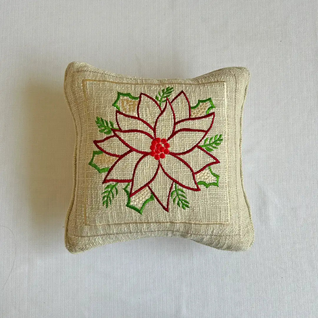 Beautiful Embroidered Premium Cotton Cushion Cover | 16 X 16 High-Quality Cotton Fabric