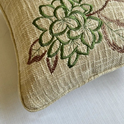 Emerald petal pair - Premium Cushion Cover