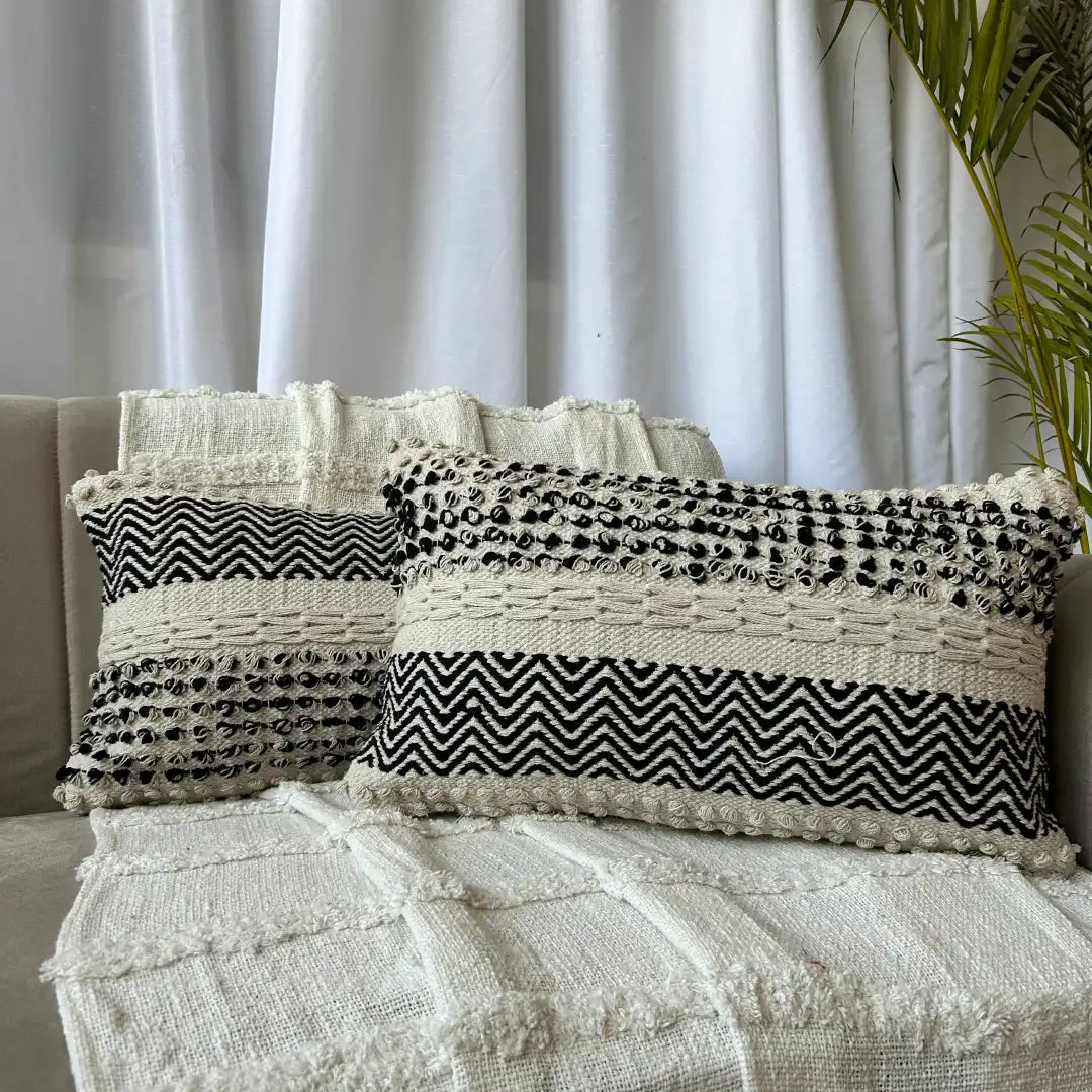 Shop Stylish Lumbar Pillow Covers Online in India | Export House