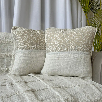 Dual Texture Cream - Premium Cushion Cover