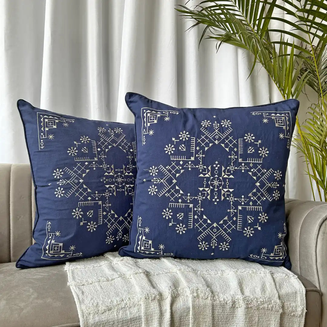 Blue bliss - Premium Cushion Cover