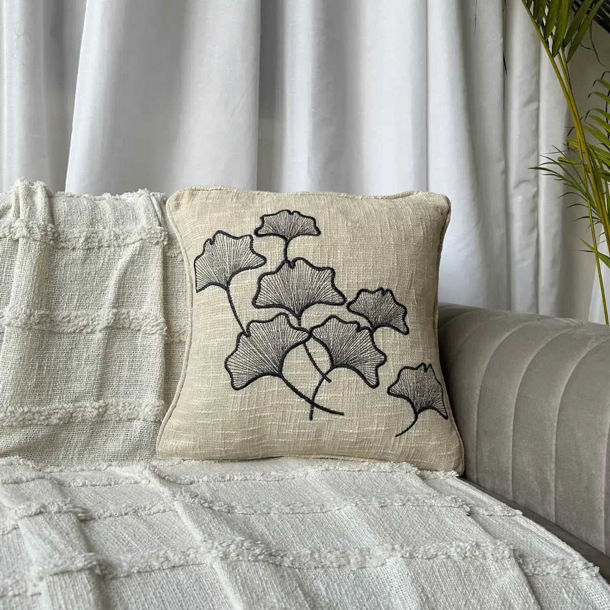 Gulmohar Garden - Premium Cushion Cover