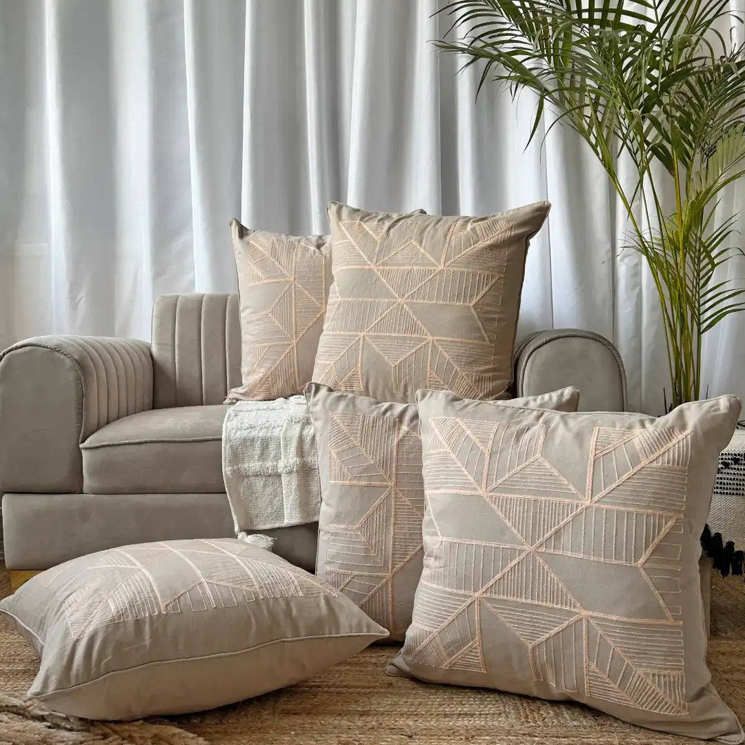 Twig & Twine embroidered cushions