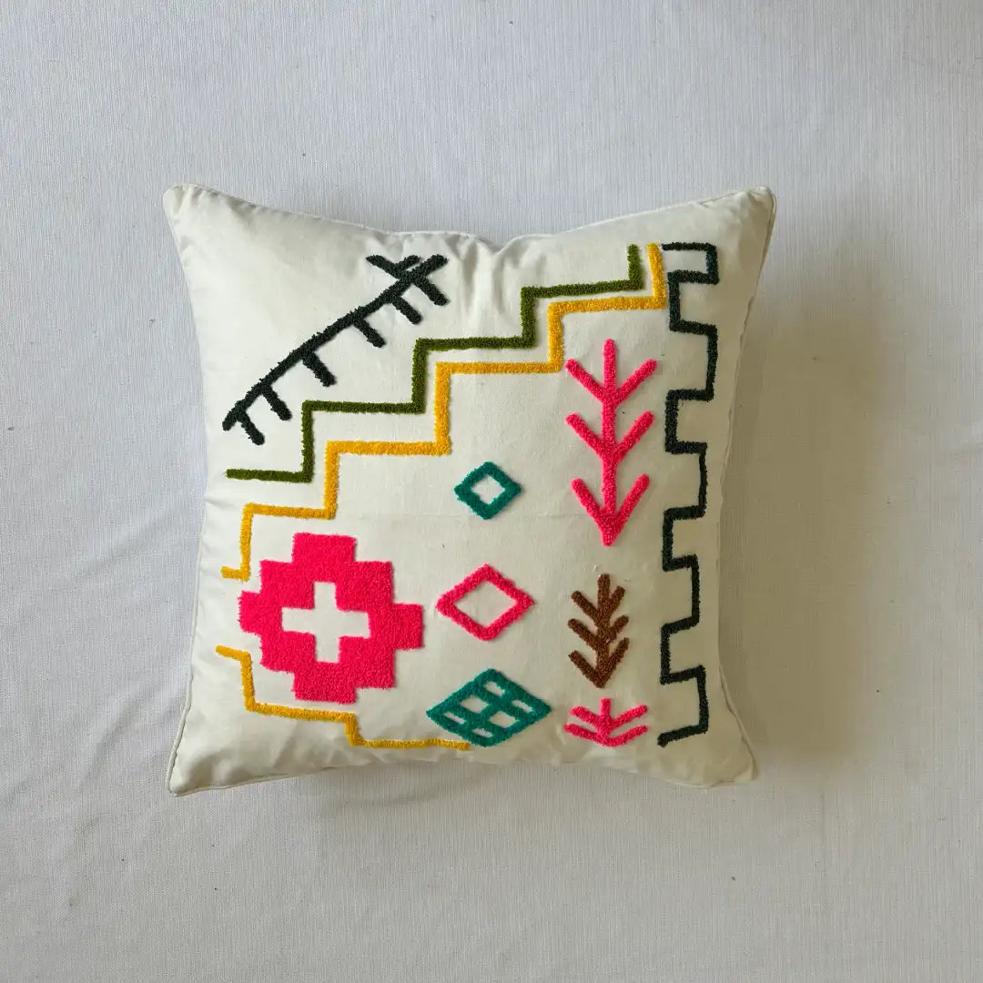 Vibrant Mosaic - Premium Cushion Cover