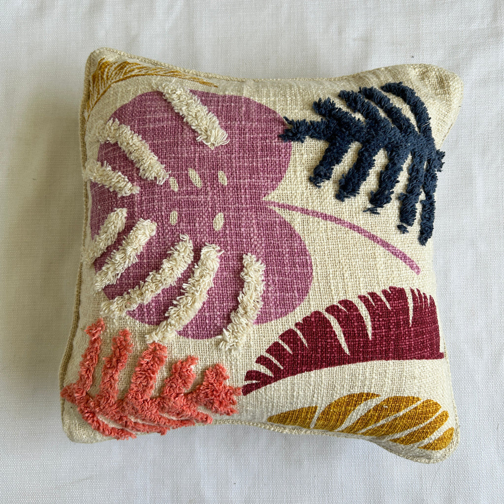 Color Splash Leaves - Tufted Premium Cushion Covers
