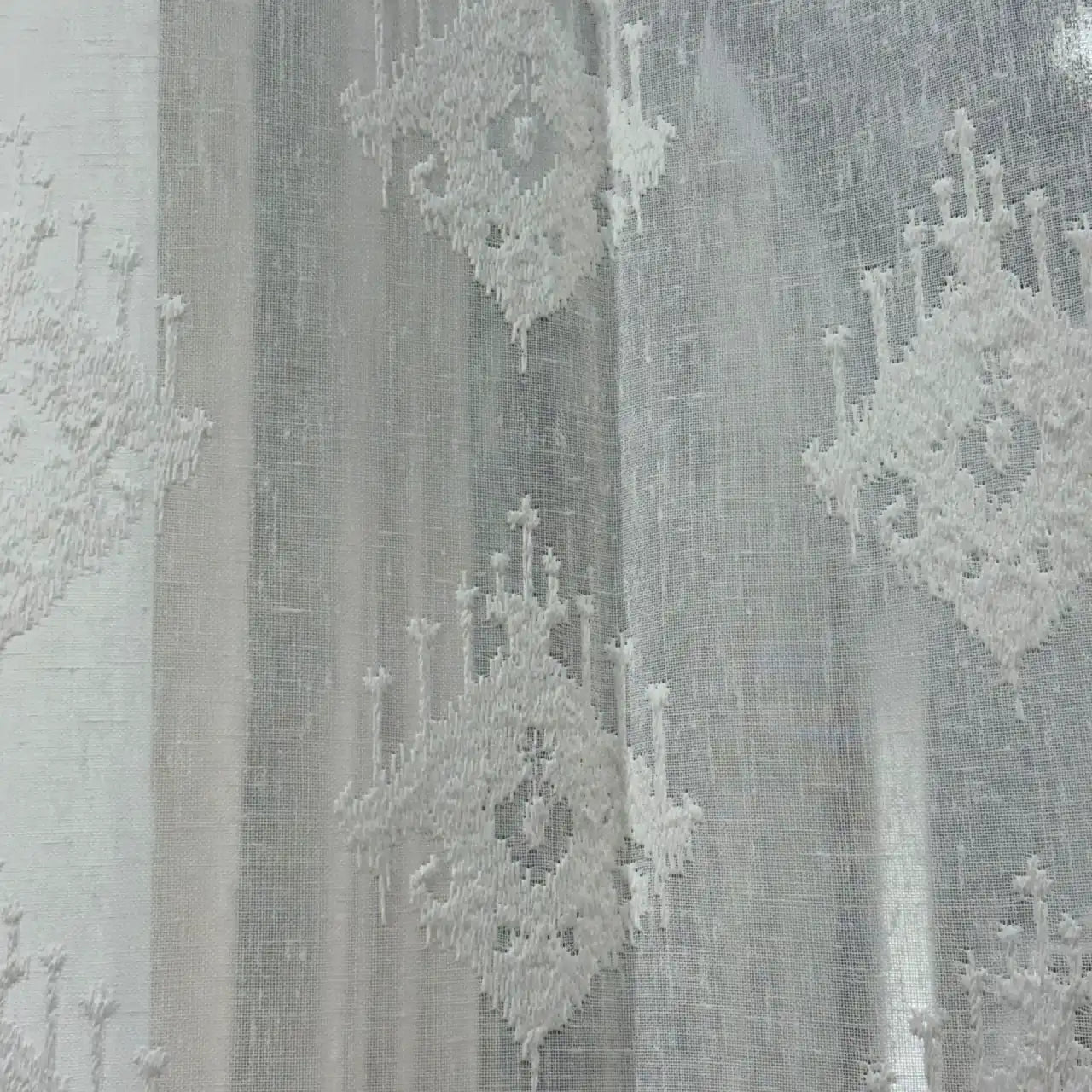 Premium Embroidered Sheer Curtain