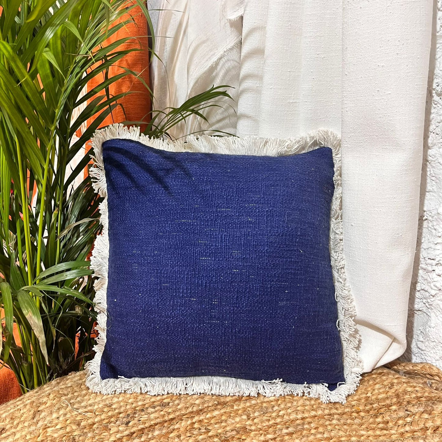 Surplus Cushion Cover Size: 40cm X 40cm (16" X 16") Material: Cotton Style: Plain in just Rs. 350.00, (Cushion Cover 16x16 by Export House )