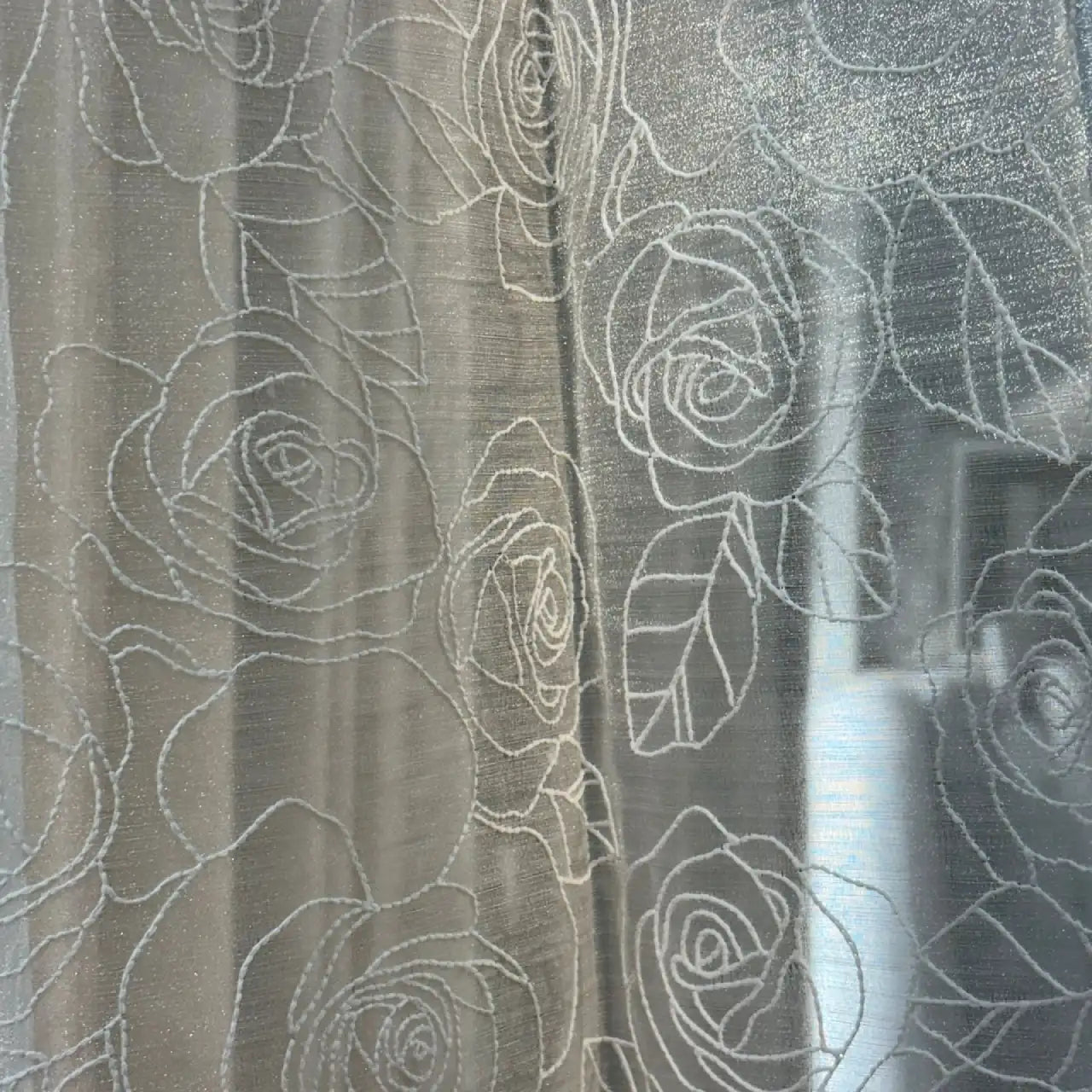 Premium Embroidered Sheer Curtain
