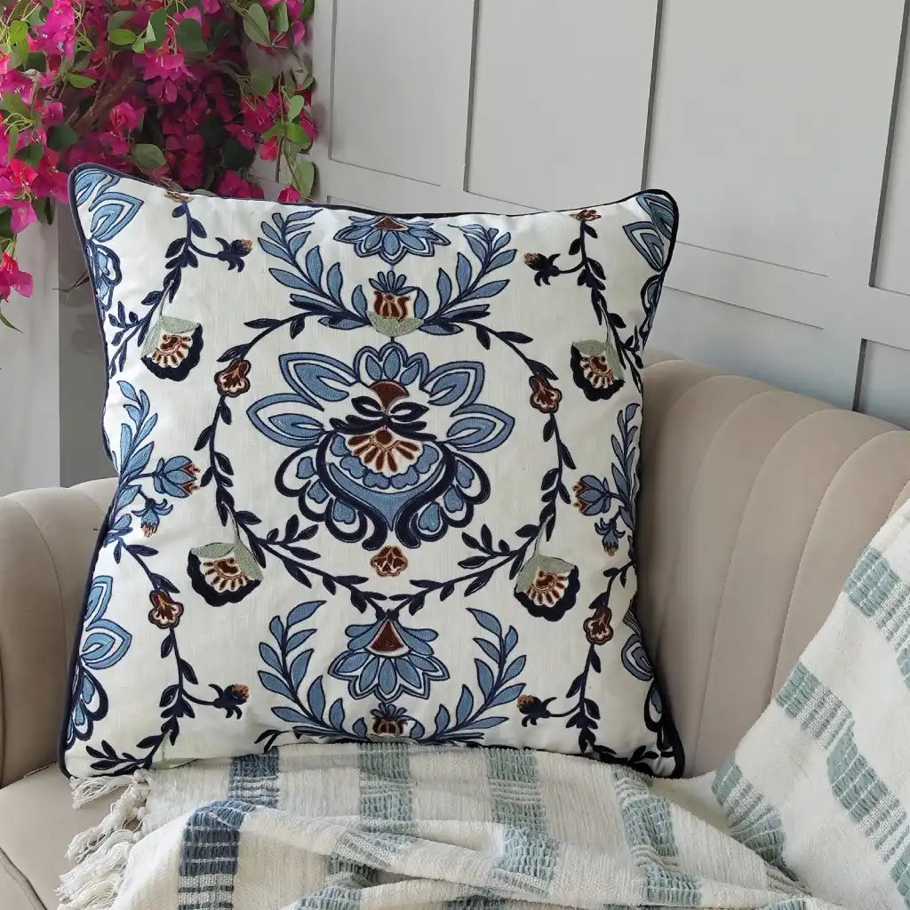 Embroidered Cushion Cover