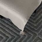 Rice Paper Beige Chair Cover with Tassels