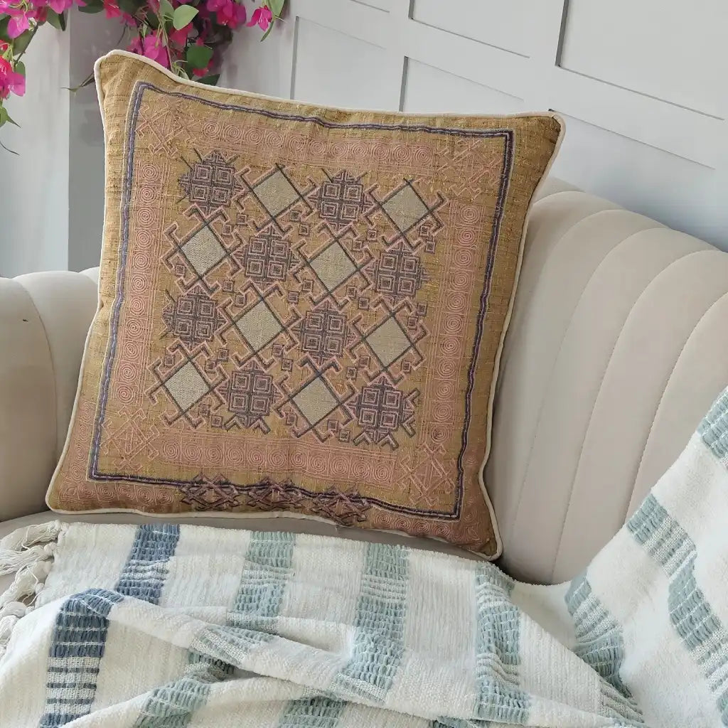 Embroidered Cushion Cover