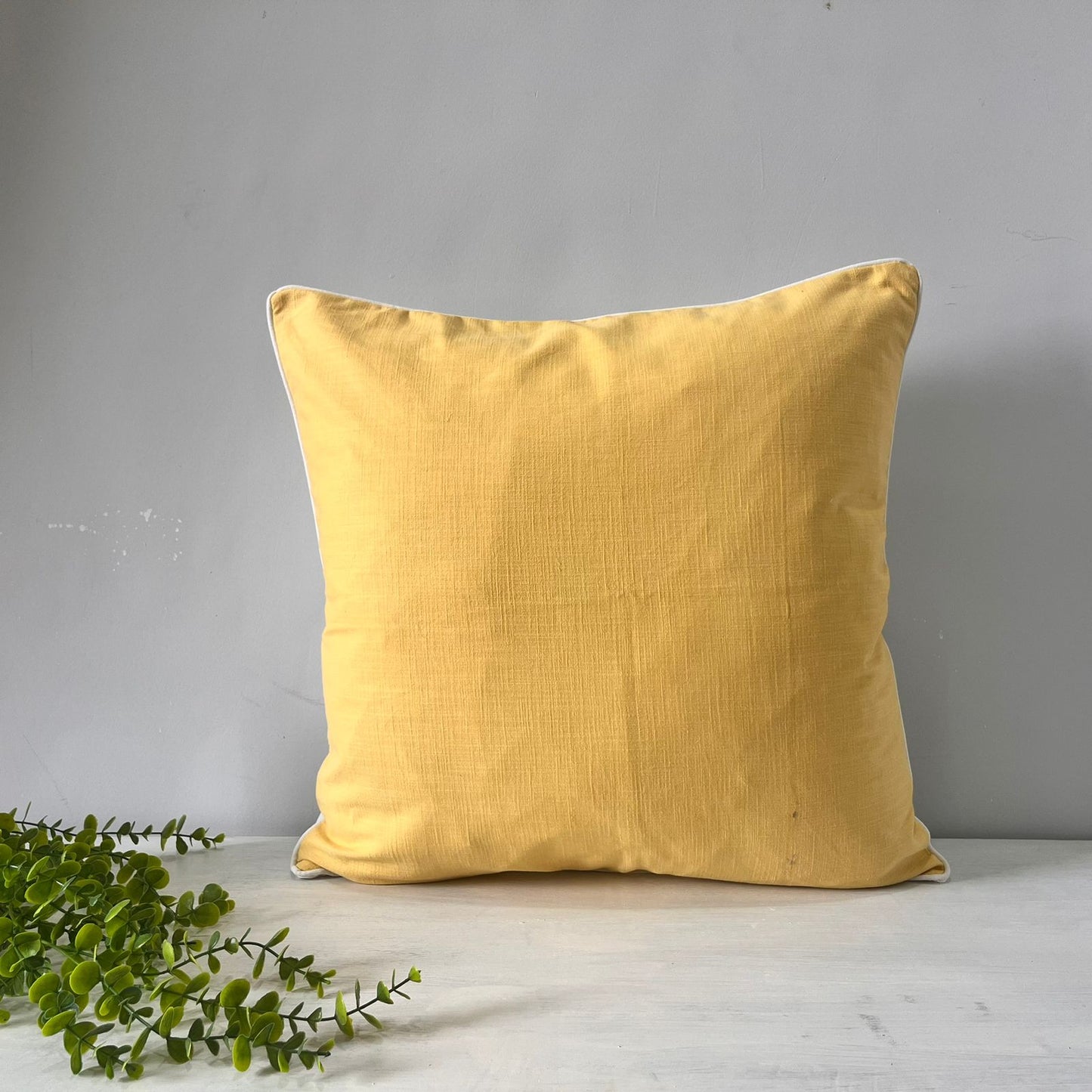 Export House Cotton Plain Cushion Cover -  Size:60cm X 60cm (24" X 24")