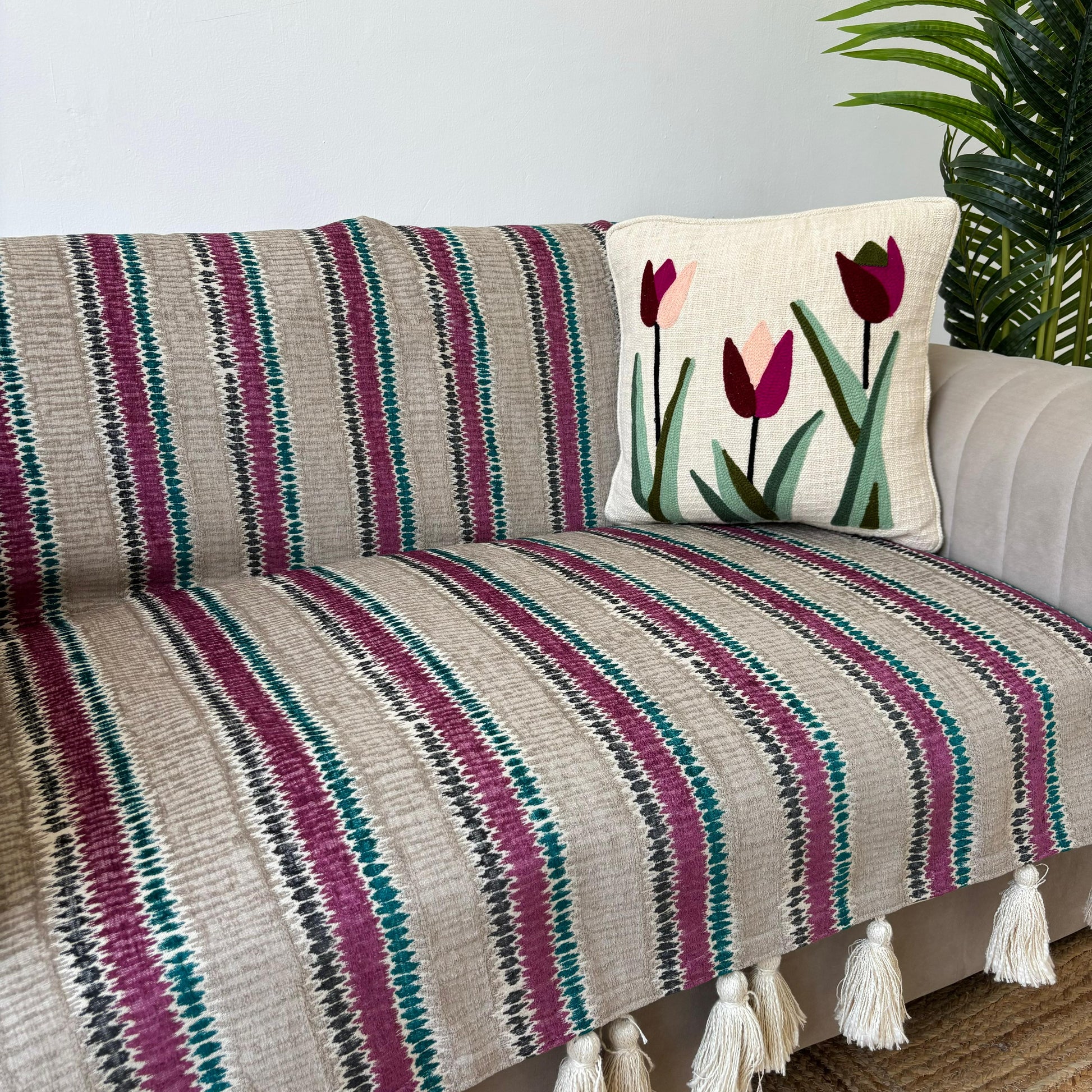 Slub Cotton Premium Sofa Cover