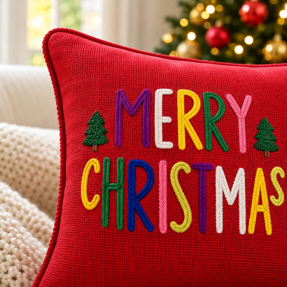 CHRISTMAS CUSHION COVERS
  (16X16 INCHES