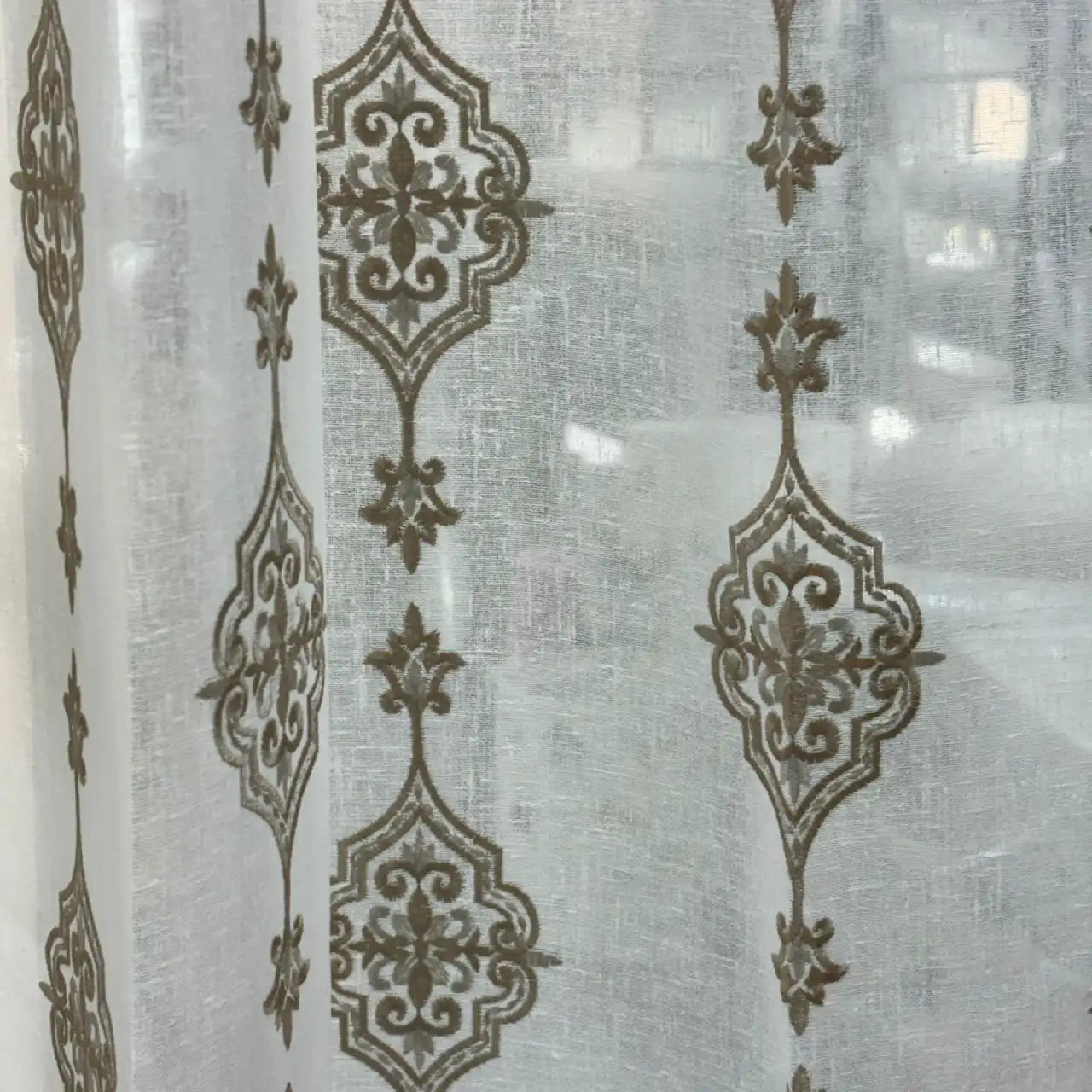 Premium Embroidered Sheer Curtain