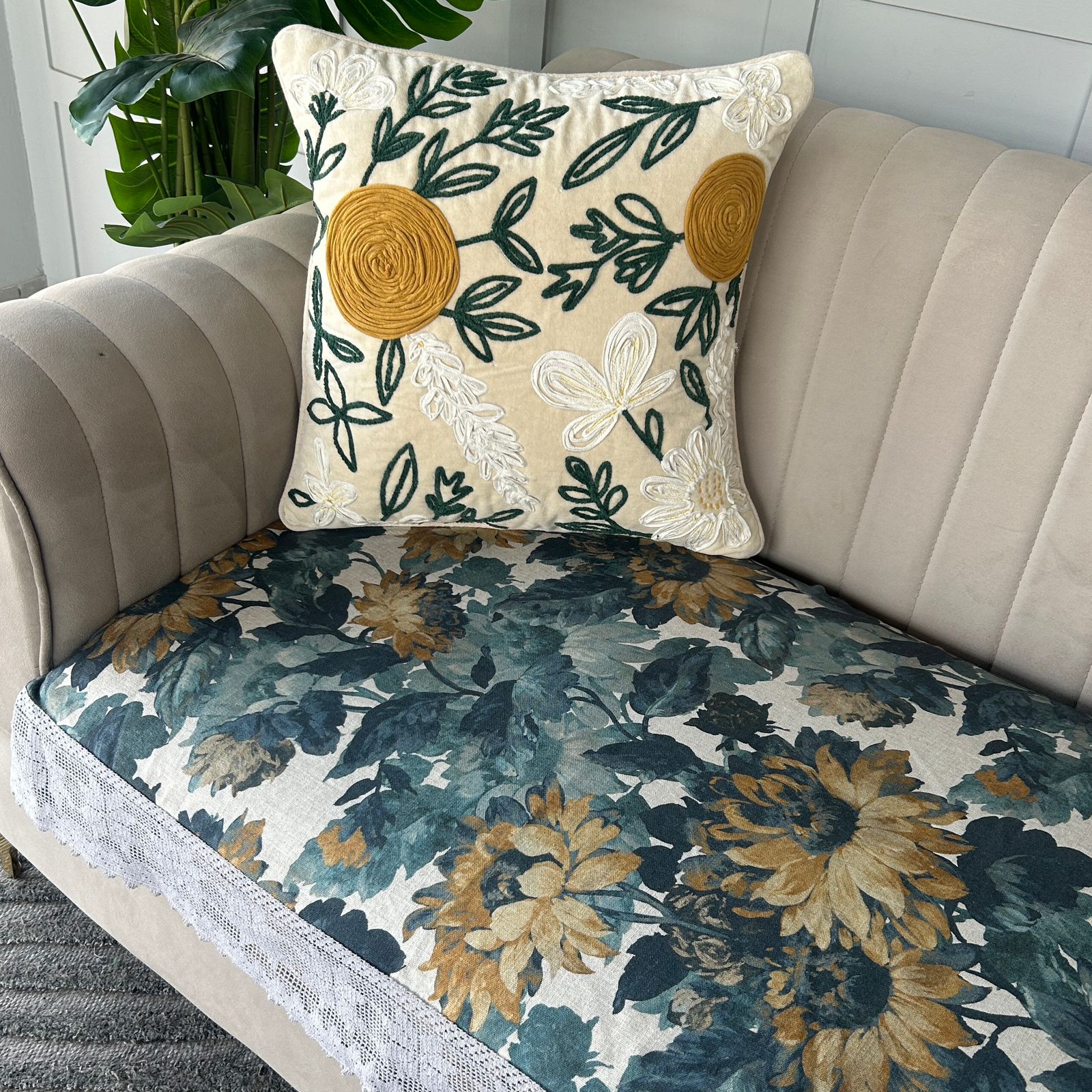 Anti Skid Jacquard Premium Sofa Cover