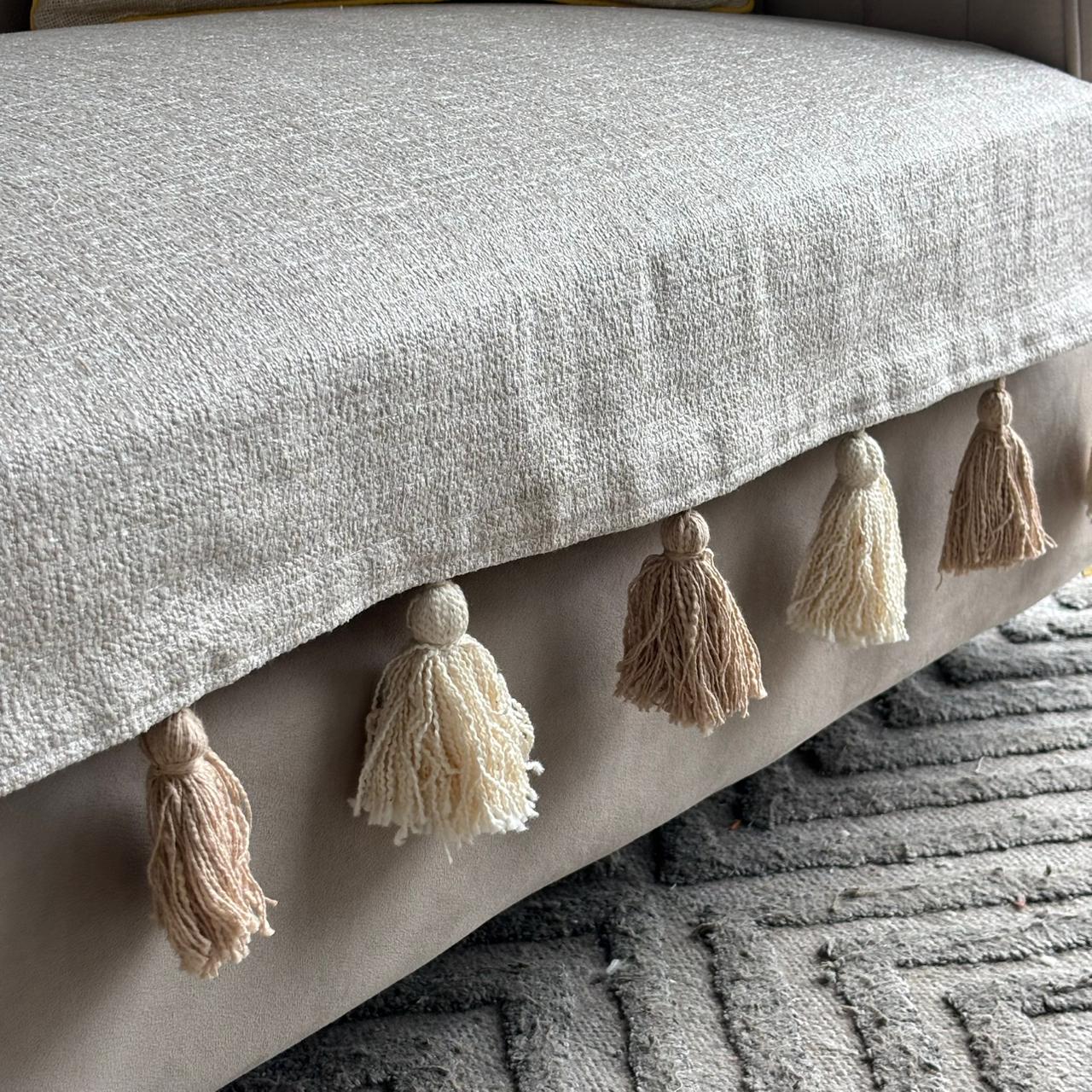 Sofa Cover with tassels