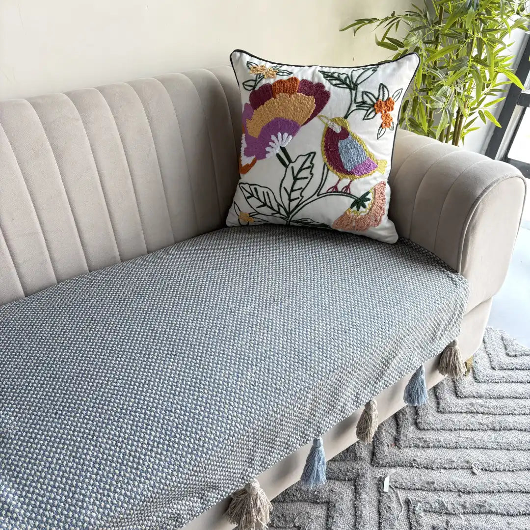 Sofa Cover with tassels