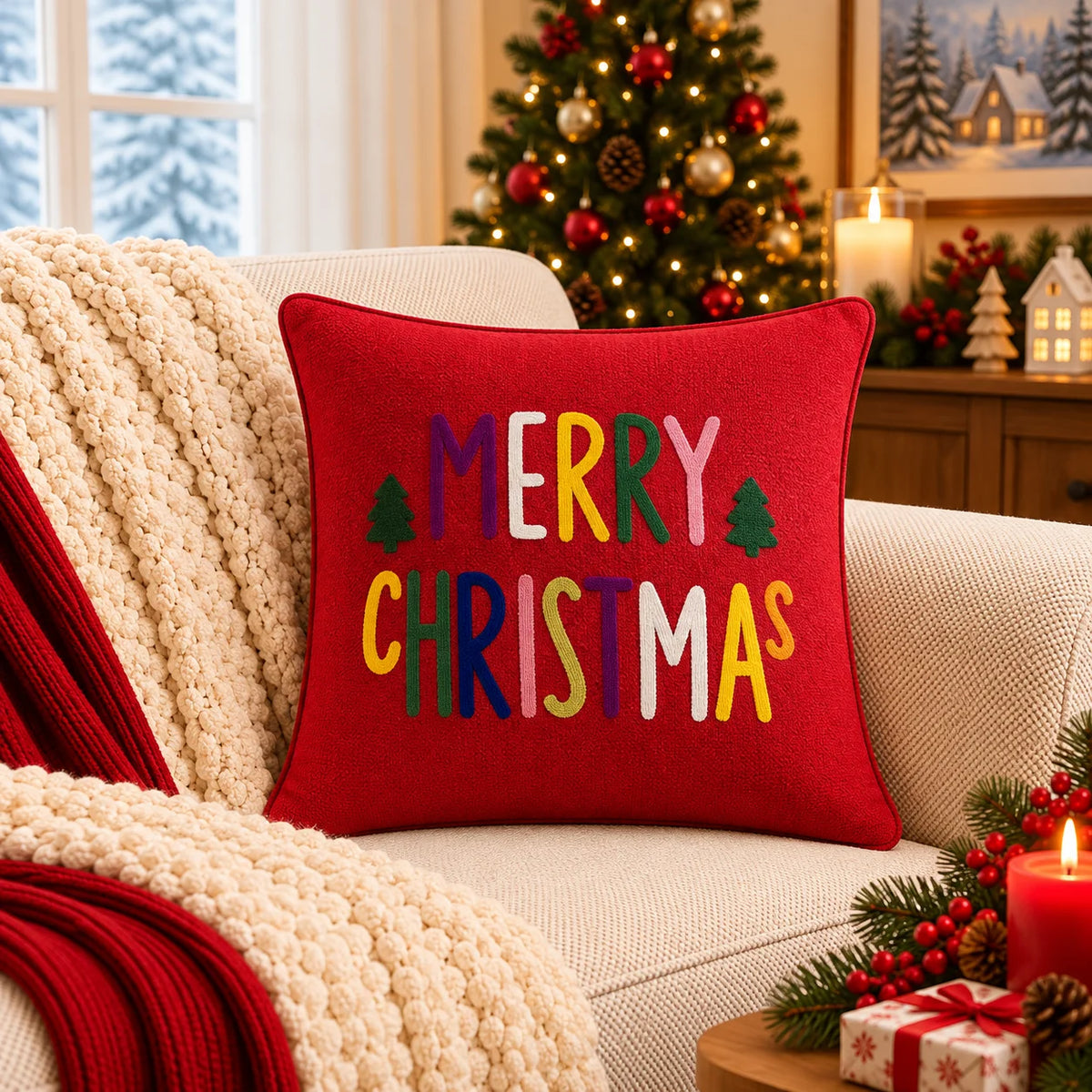 CHRISTMAS CUSHION COVERS
  (16X16 INCHES