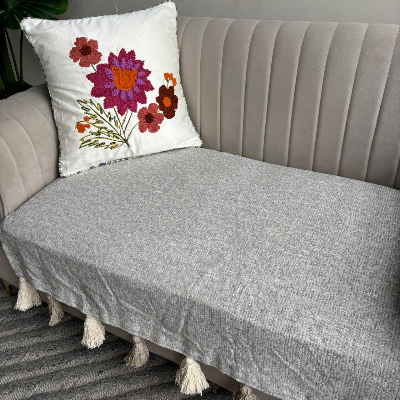 Sofa Cover with tassels