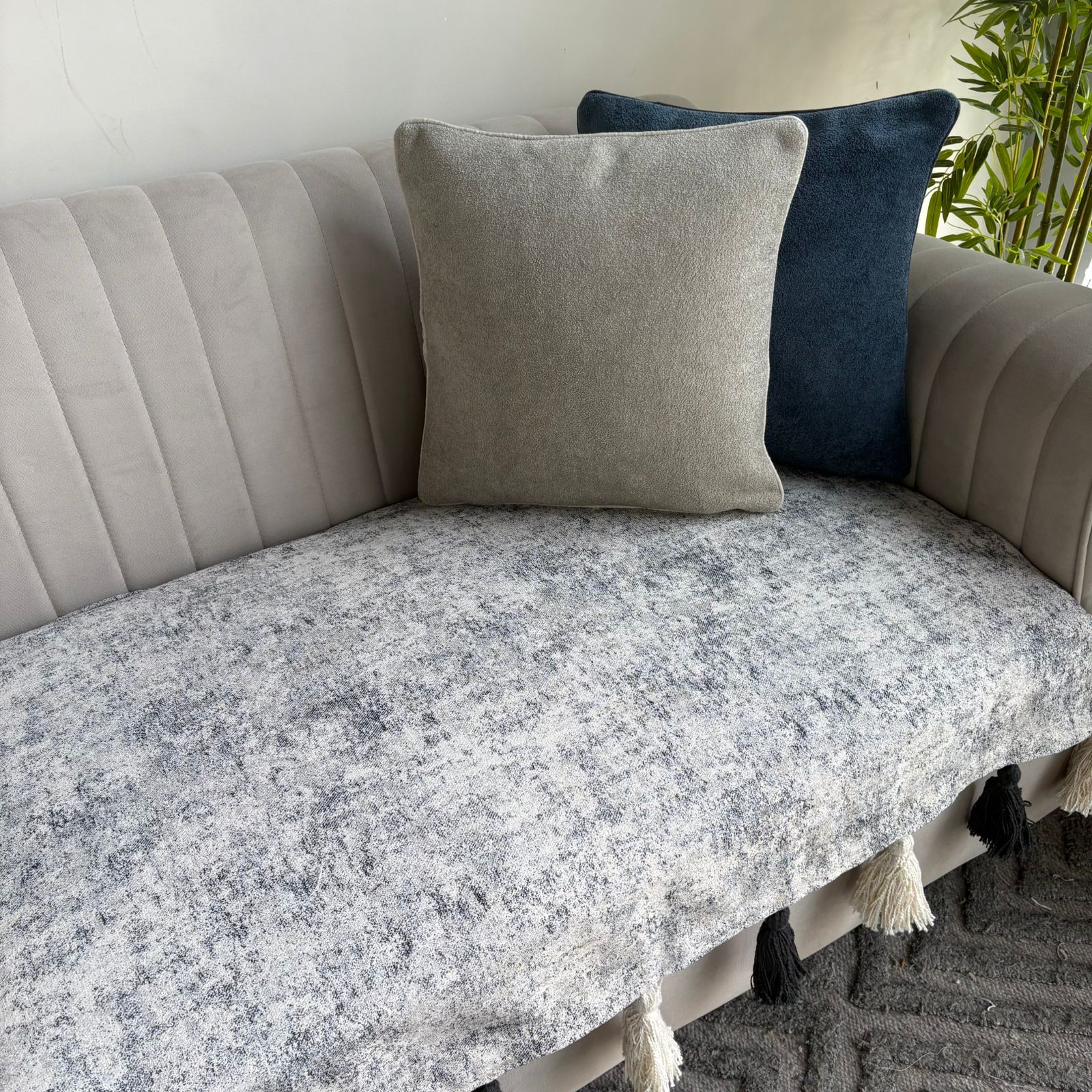 Sofa Cover with tassels