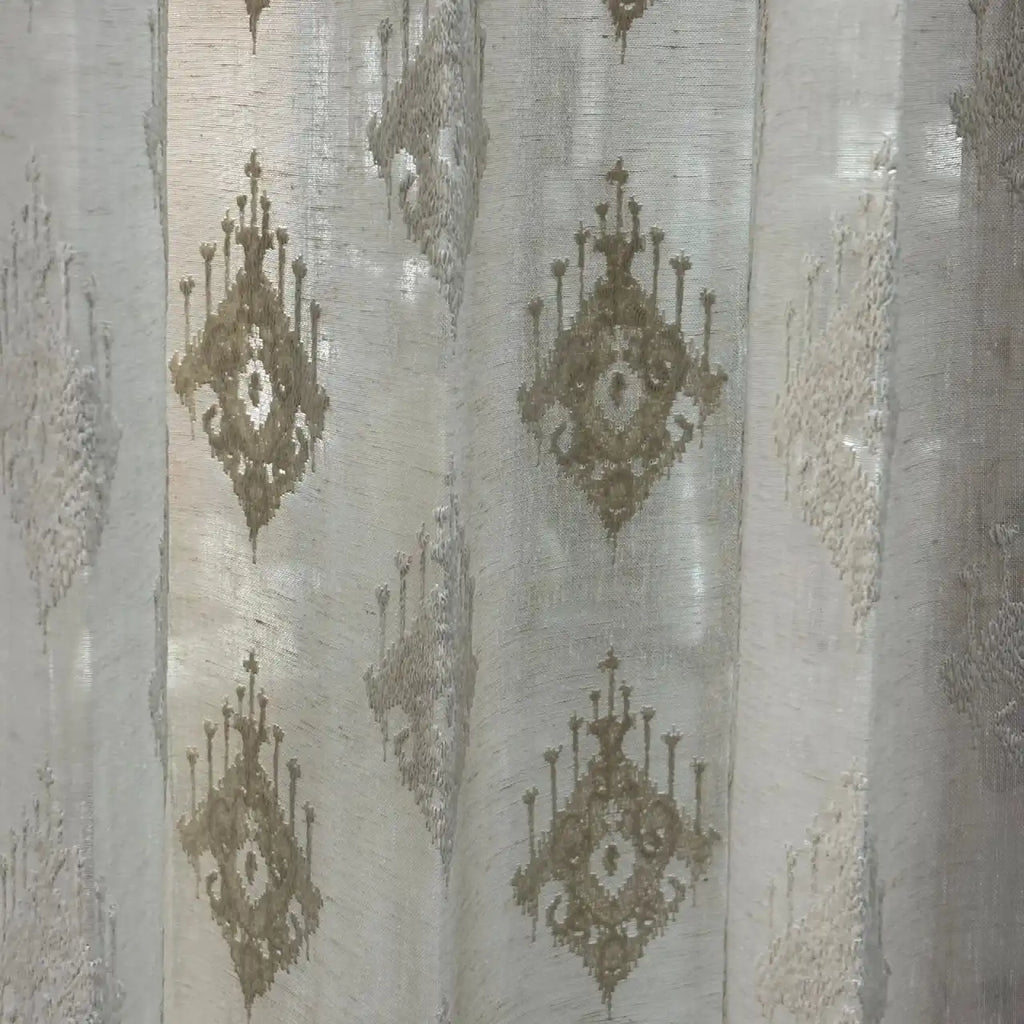 Premium Embroidered Sheer Curtain