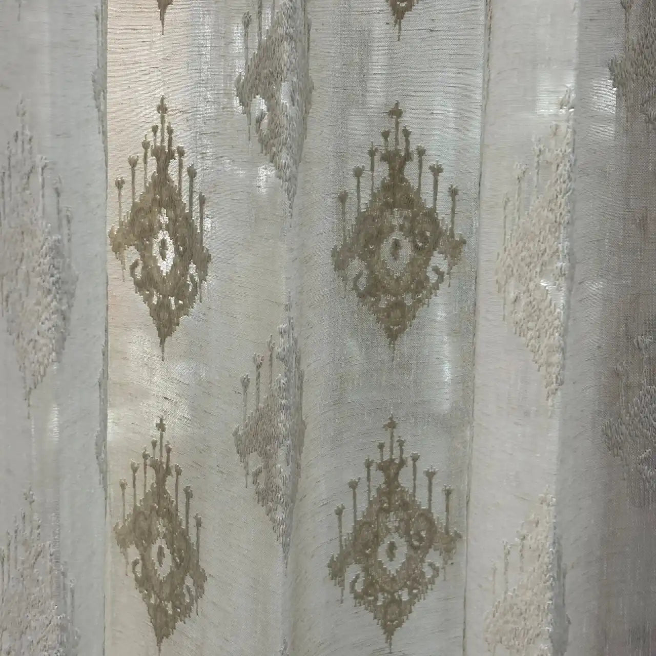 Premium Embroidered Sheer Curtain