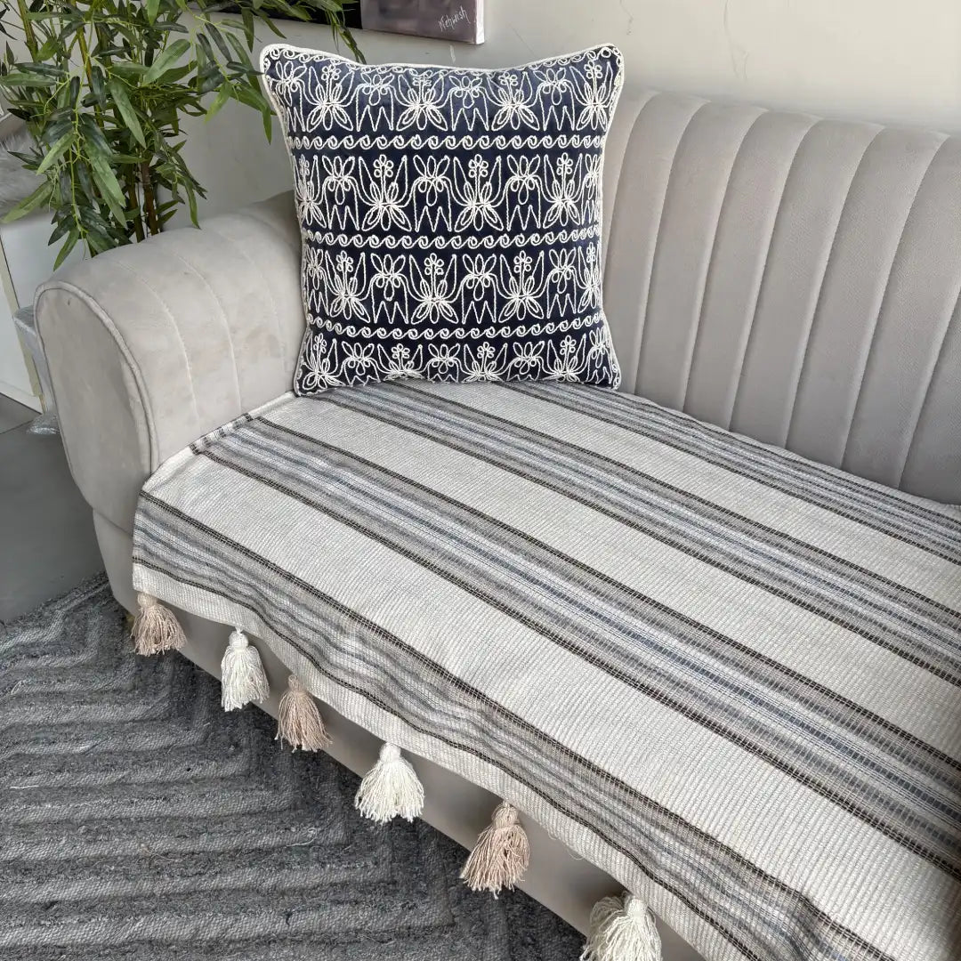 Sofa Cover with tassels