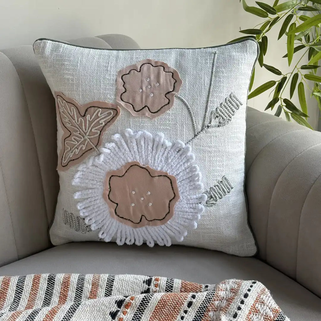 Blush Bloom Cushion Cover