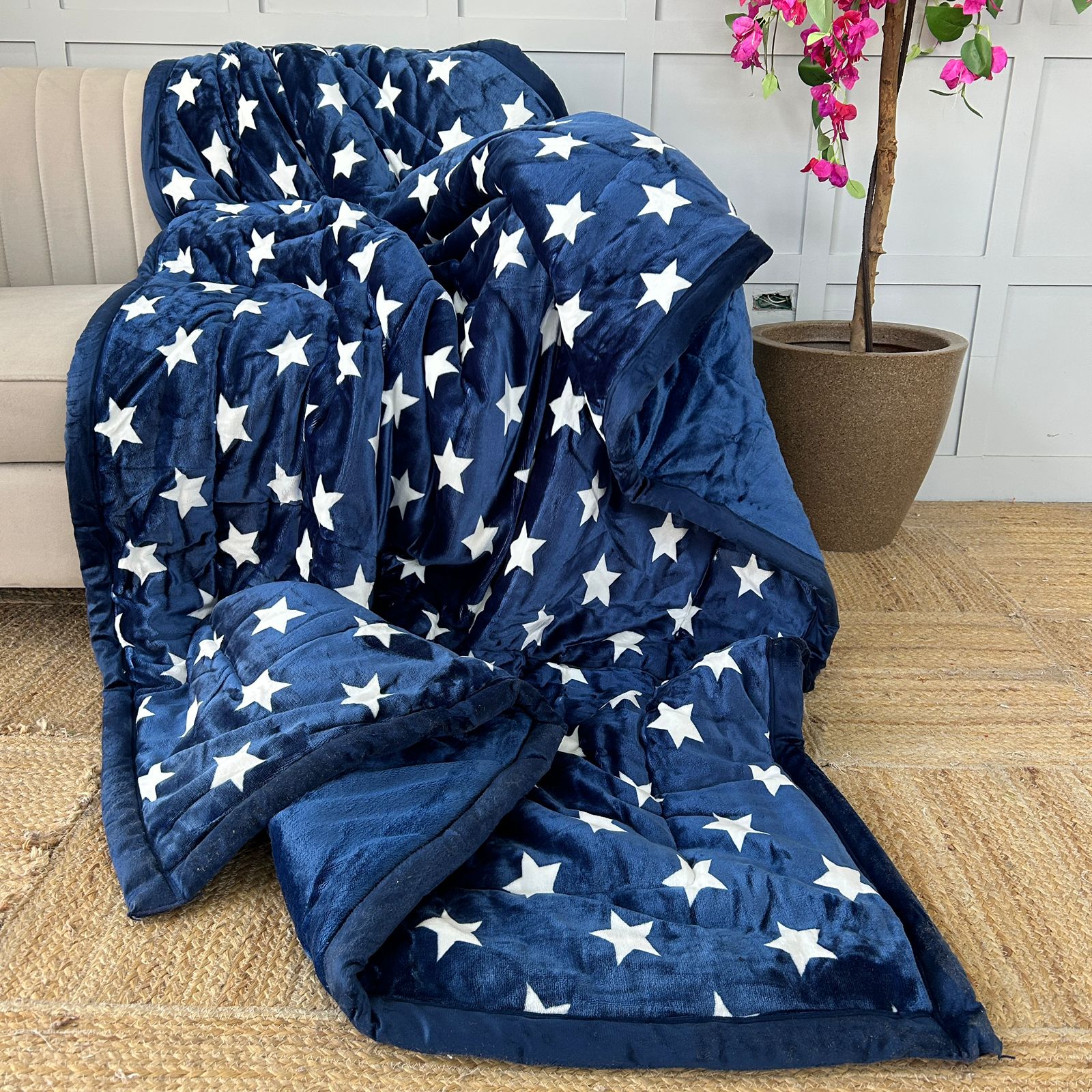 Velvet Chevron Printed Quilt – Available in Single & Double Bed | Export House